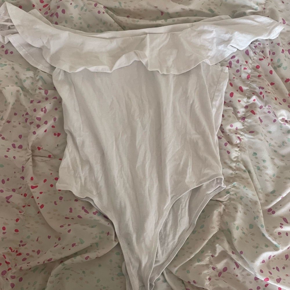 one piece off the shoulder top